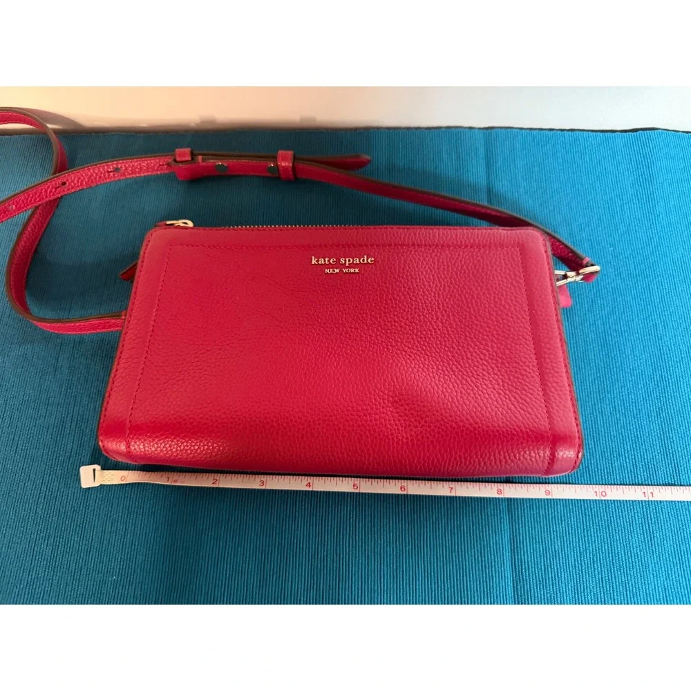 Kate Spade Knott Crossbody‎ Bag Renaissance Rose Pink Pebbled Leather